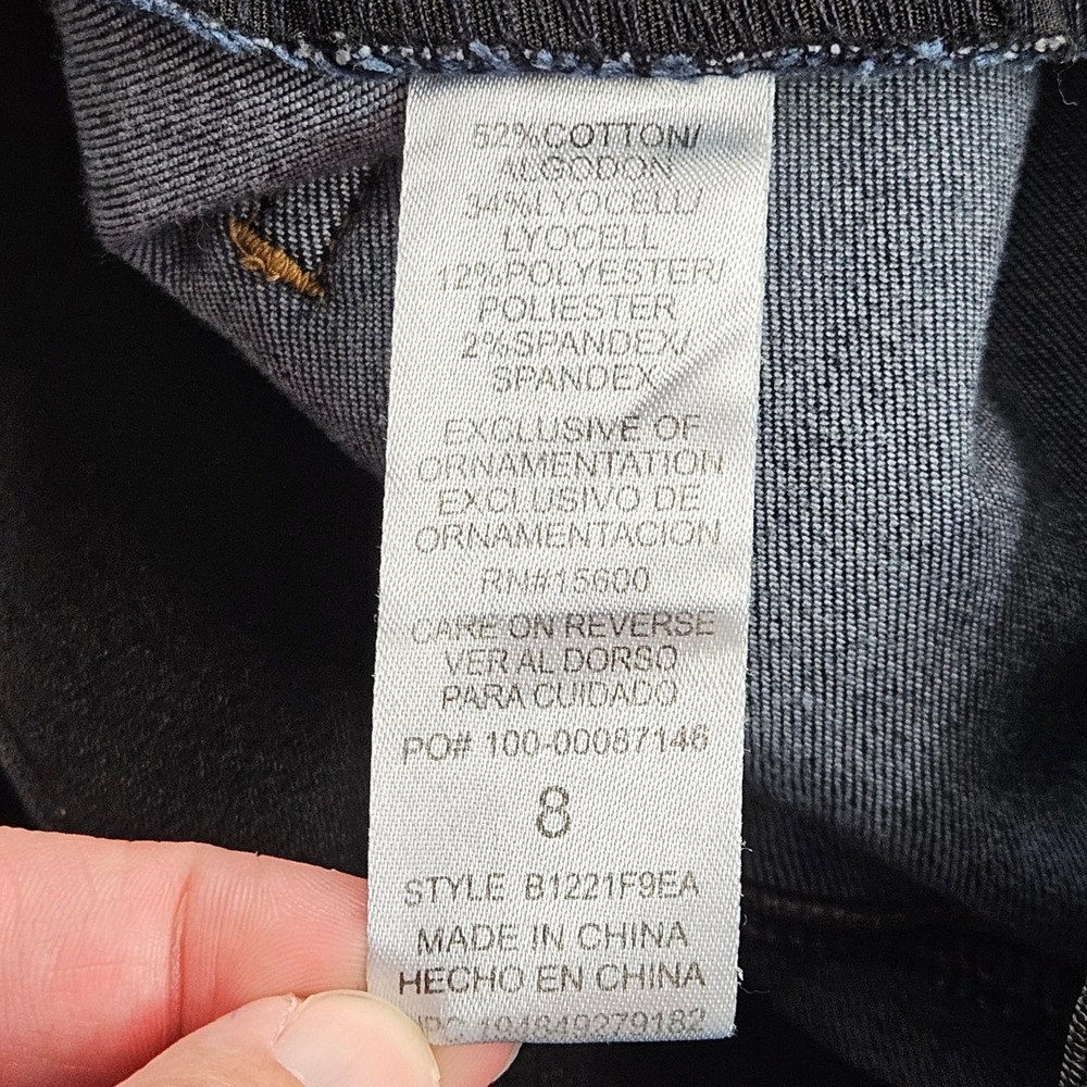 Democracy Ab-solution Womens Size 8 Itty Bitty Bootcut Jeans Dark Wash Blue - Picture 8 of 10